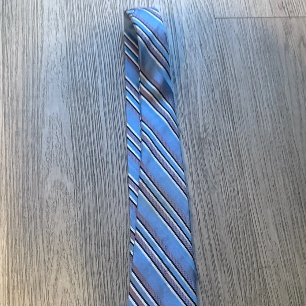 Authentic Versace Striped Blue and Gray Men's Tie